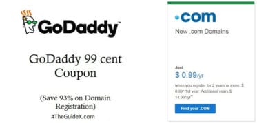 godaddy 99 cent domain, 99 cent domain, GoDaddy domain $1, cheap domain registration, $0.99 domain coupon