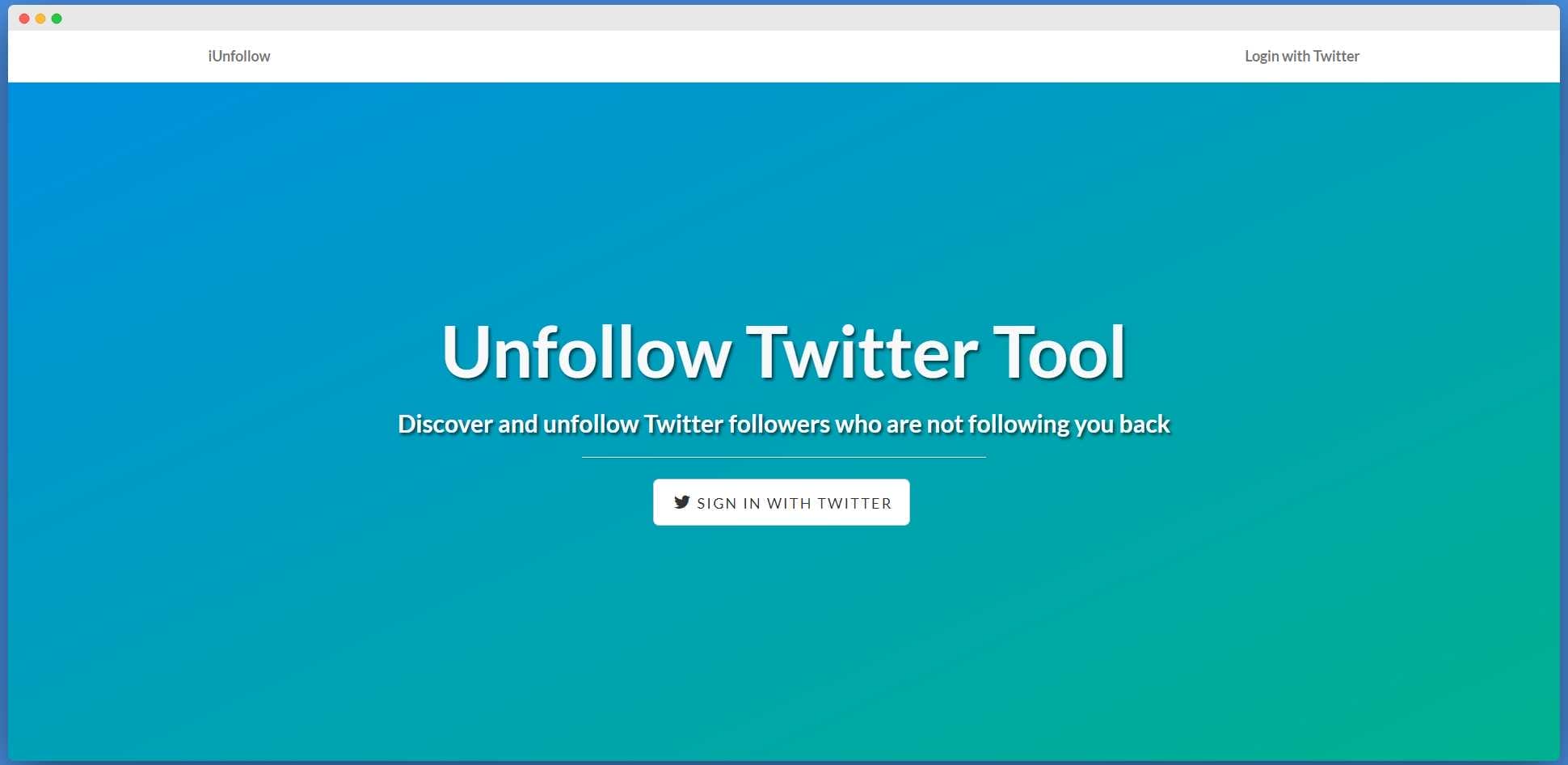 iUnfollow, Twitter Unfollow Tool, Twitter Mass Unfollow