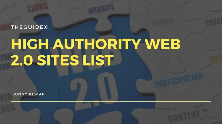 Web 2.0 Site List, Web 2.0 Submission Sites