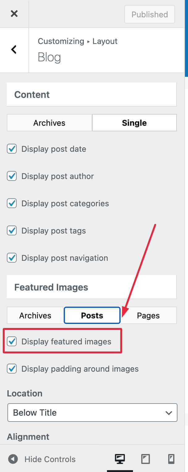 GeneratePress (Hide Featured Image on All Posts)
