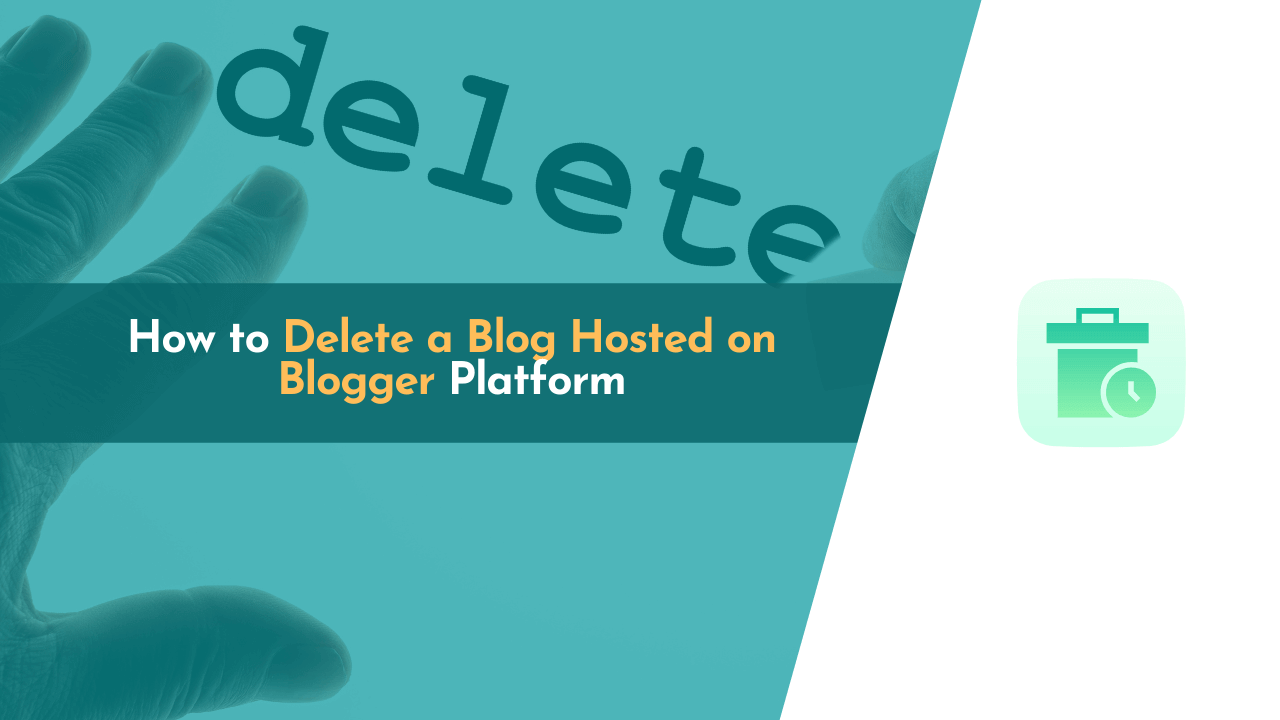 delete blog hosted on blogger