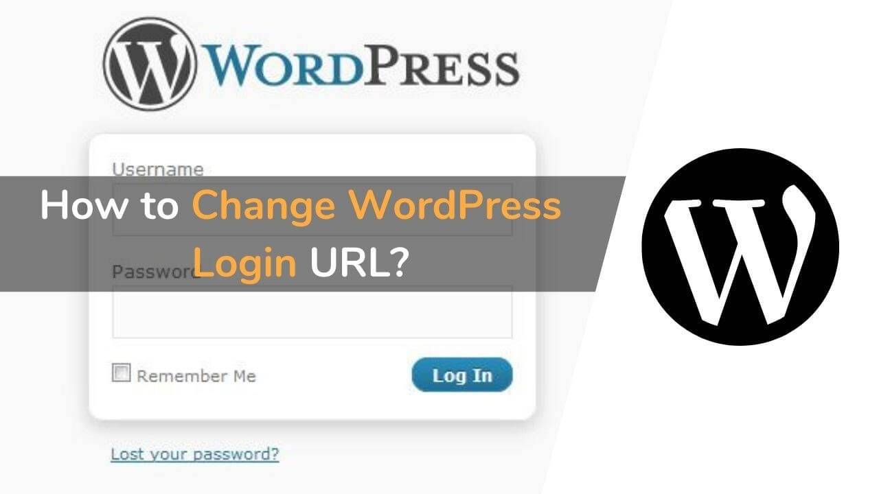 change wordpress login