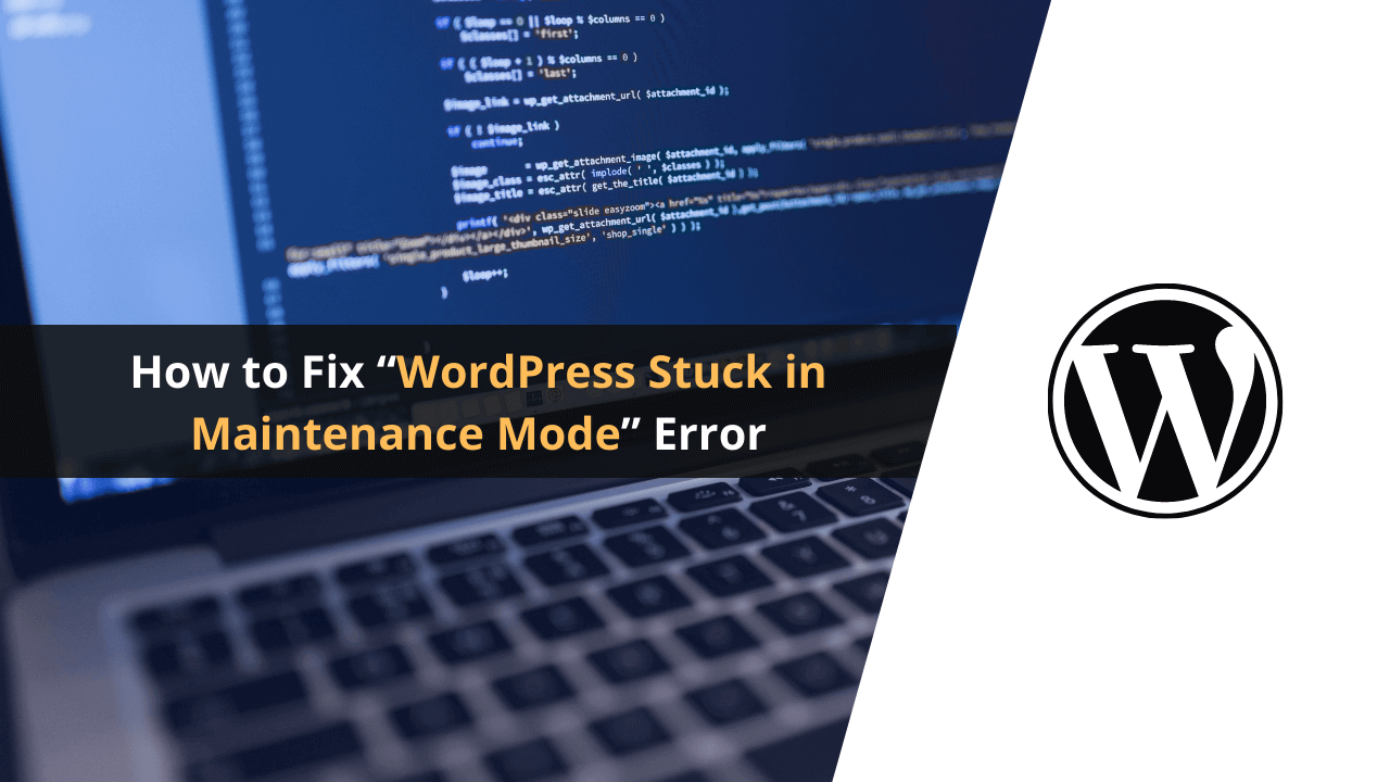 wordpress maintenance mode error