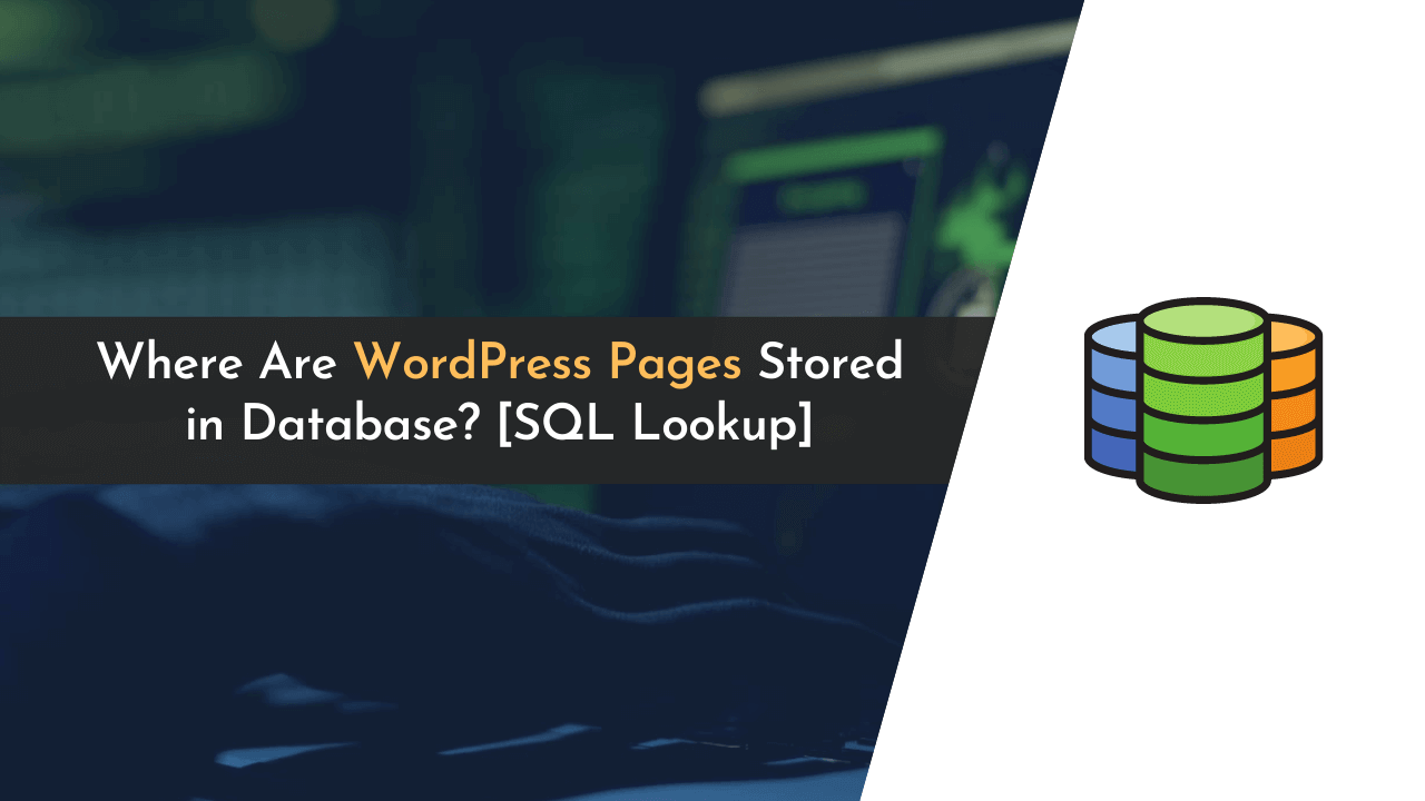 where wordpress pages are stored in database