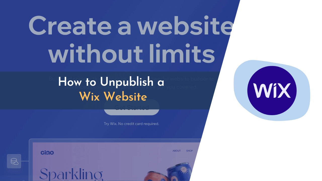 unpublish wix site from app