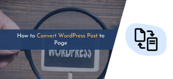wordpress post type to page