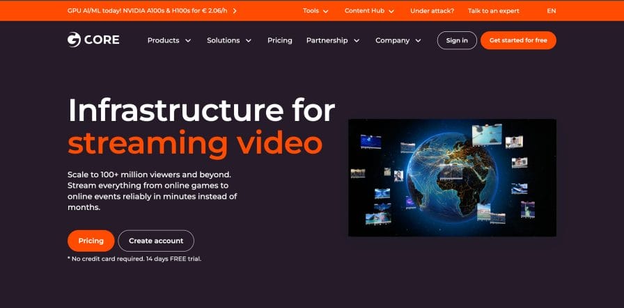 Gcore Streaming Platform - Best for Live Video