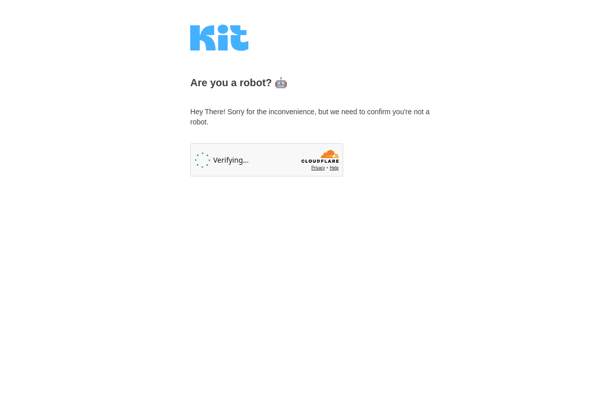 Kit (formerly ConvertKit) homepage showing its creator-focused email newsletter platform with free tier for 10,000 subscribers